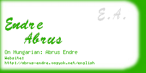 endre abrus business card